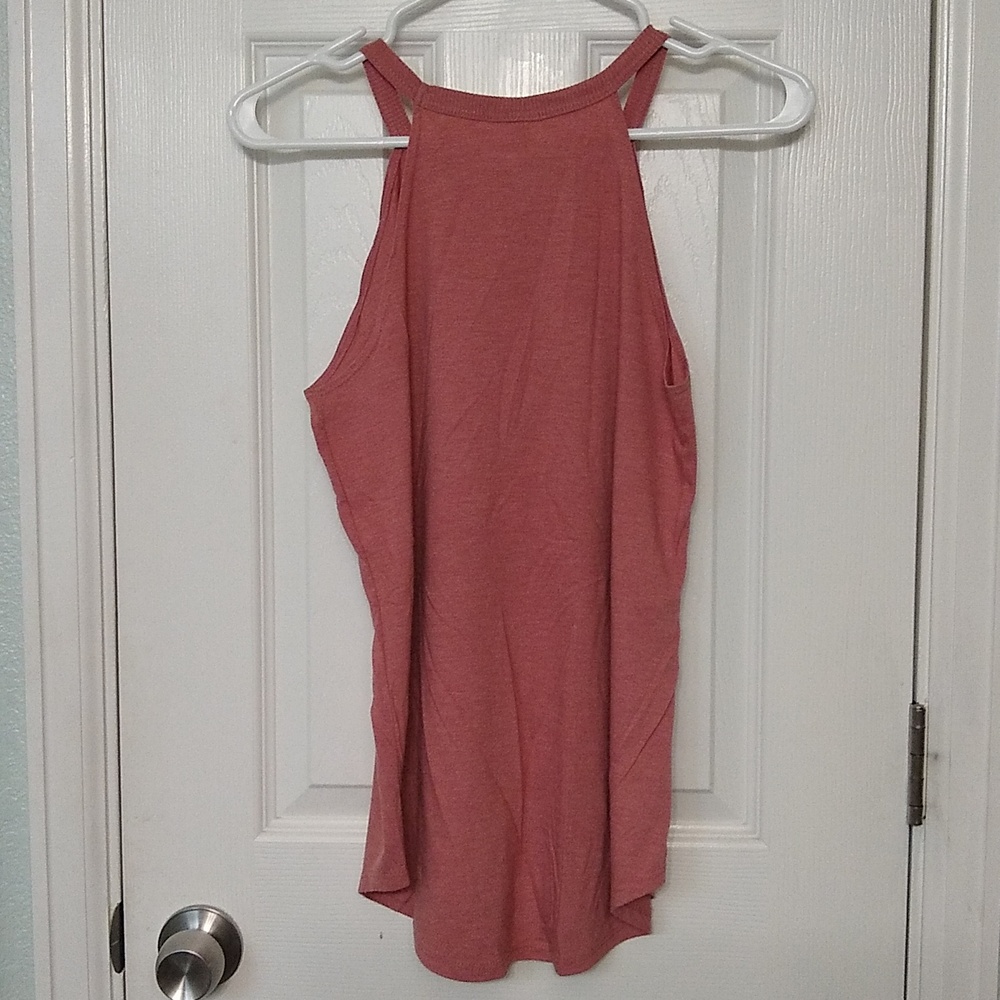 Heathered Pink Rocker Tank - Picture 3 of 4